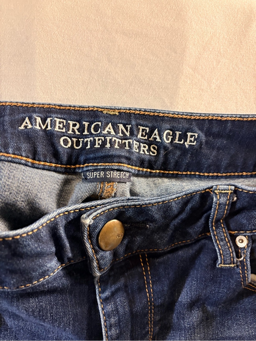 American Eagle Outfitters Women’s Dark Blue Straight Leg Jeans